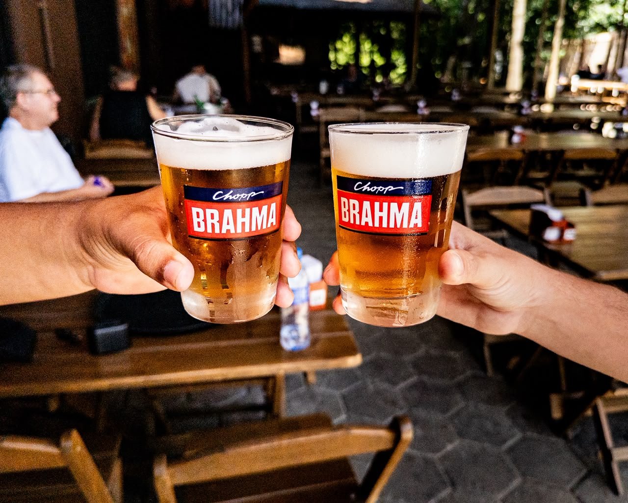 Chopp Brahma gelado na caldereta